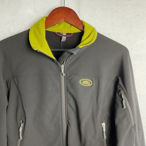 Land Rover Ibex Climawool Womens Full Zip Collared Jacket Black Green Medium - Picture 3 of 16